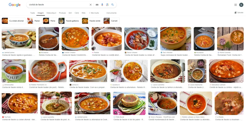 Ciorbă de fasole - Optimizare SEO HoReCa