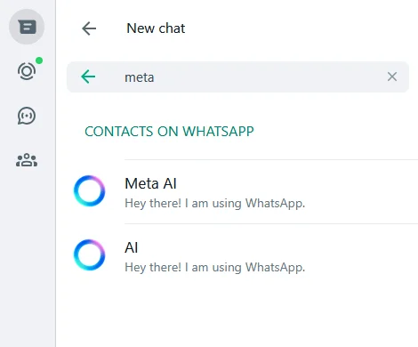 WhatsApp - WEB - Chatbot Meta AI